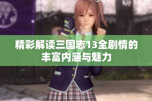 精彩解读三国志13全剧情的丰富内涵与魅力
