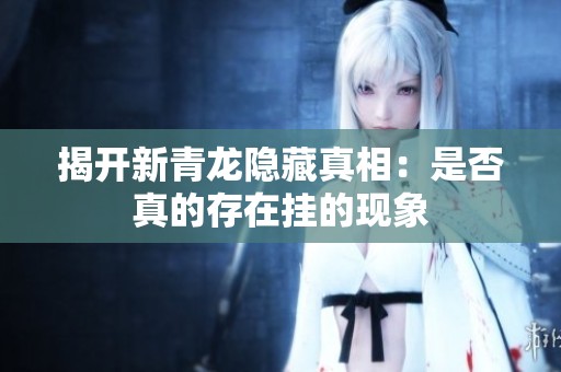 揭开新青龙隐藏真相：是否真的存在挂的现象