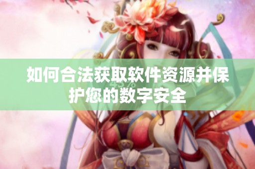 如何合法获取软件资源并保护您的数字安全