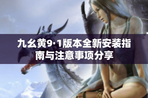 九幺黄9·1版本全新安装指南与注意事项分享