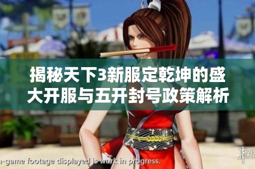 揭秘天下3新服定乾坤的盛大开服与五开封号政策解析
