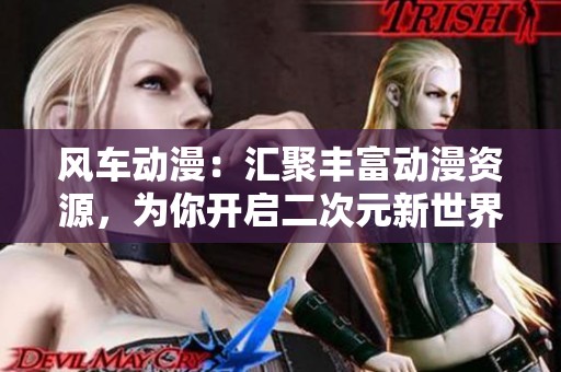 风车动漫：汇聚丰富动漫资源，为你开启二次元新世界