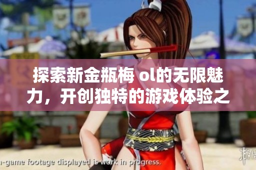 探索新金瓶梅 ol的无限魅力，开创独特的游戏体验之旅