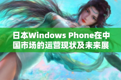 日本Windows Phone在中国市场的运营现状及未来展望解析