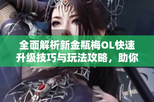 全面解析新金瓶梅OL快速升级技巧与玩法攻略，助你轻松提升角色实力