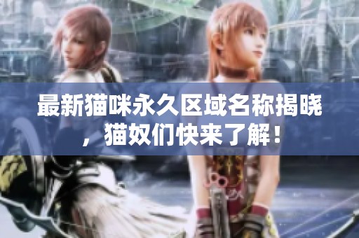 最新猫咪永久区域名称揭晓，猫奴们快来了解！