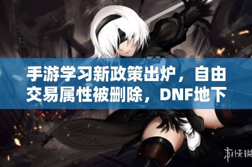 手游学习新政策出炉，自由交易属性被删除，DNF地下城玩家怎么看待这一变化