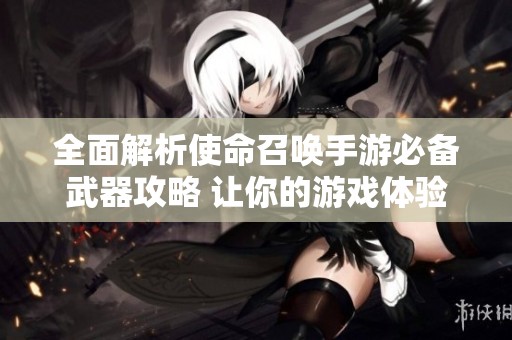 全面解析使命召唤手游必备武器攻略 让你的游戏体验更上一层楼