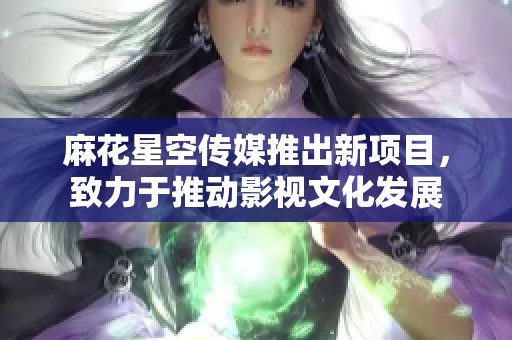 麻花星空传媒推出新项目，致力于推动影视文化发展