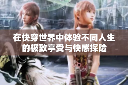 在快穿世界中体验不同人生的极致享受与快感探险