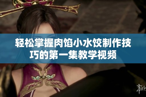 轻松掌握肉馅小水饺制作技巧的第一集教学视频