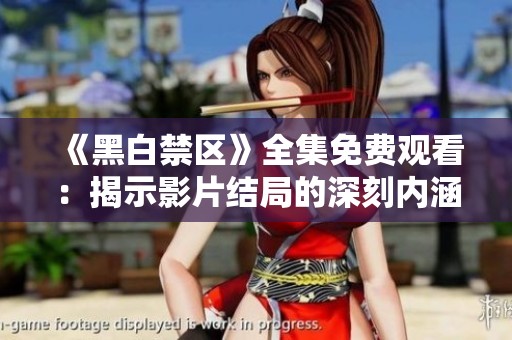 《黑白禁区》全集免费观看：揭示影片结局的深刻内涵与反转真相