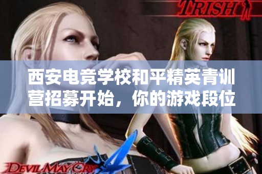 西安电竞学校和平精英青训营招募开始，你的游戏段位是否达到试训要求呢