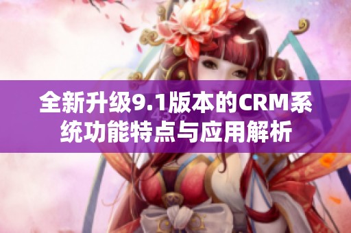 全新升级9.1版本的CRM系统功能特点与应用解析