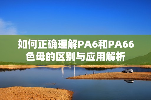 如何正确理解PA6和PA66色母的区别与应用解析