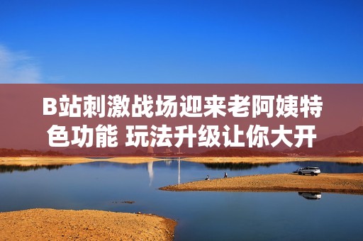 B站刺激战场迎来老阿姨特色功能 玩法升级让你大开眼界