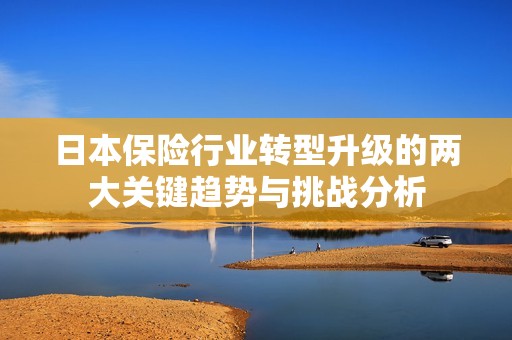 日本保险行业转型升级的两大关键趋势与挑战分析
