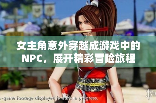 女主角意外穿越成游戏中的NPC，展开精彩冒险旅程