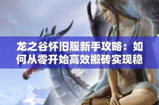 龙之谷怀旧服新手攻略：如何从零开始高效搬砖实现稳定收入秘诀分享