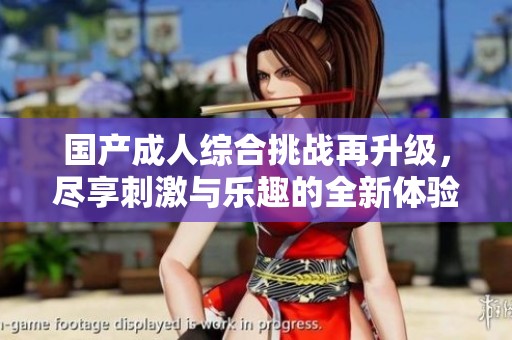 国产成人综合挑战再升级，尽享刺激与乐趣的全新体验