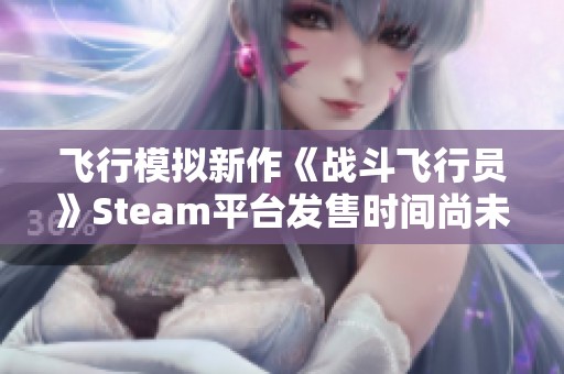 飞行模拟新作《战斗飞行员》Steam平台发售时间尚未确定