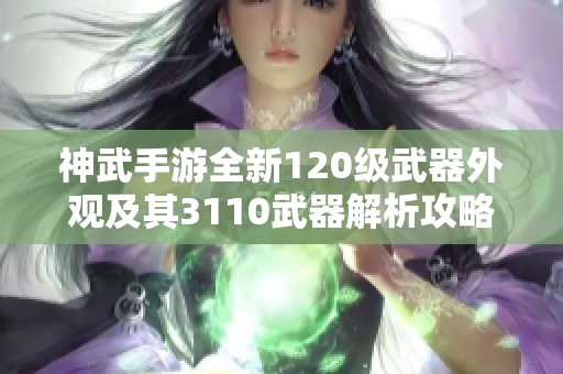 神武手游全新120级武器外观及其3110武器解析攻略