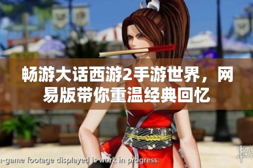 畅游大话西游2手游世界，网易版带你重温经典回忆