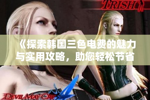《探索韩国三色电费的魅力与实用攻略，助您轻松节省电费》