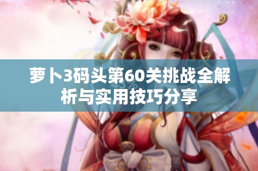 萝卜3码头第60关挑战全解析与实用技巧分享
