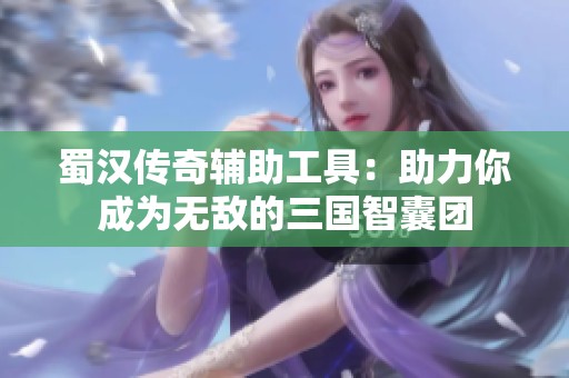 蜀汉传奇辅助工具：助力你成为无敌的三国智囊团