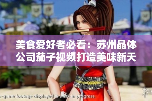 美食爱好者必看：苏州晶体公司茄子视频打造美味新天地