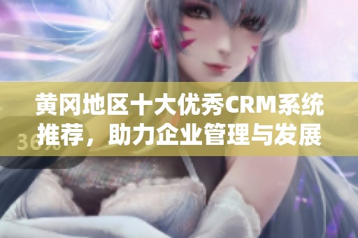 黄冈地区十大优秀CRM系统推荐，助力企业管理与发展
