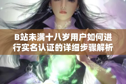 B站未满十八岁用户如何进行实名认证的详细步骤解析