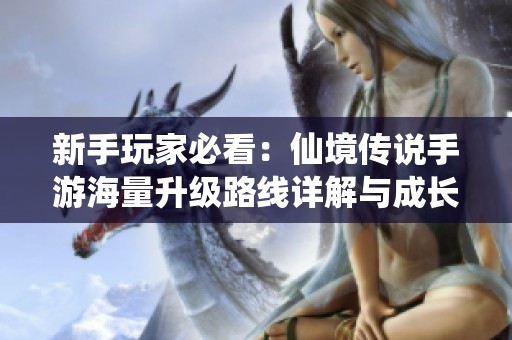 新手玩家必看：仙境传说手游海量升级路线详解与成长攻略