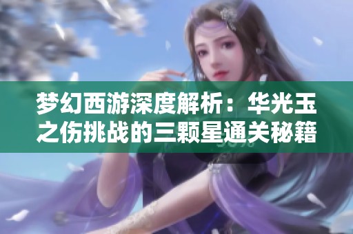 梦幻西游深度解析：华光玉之伤挑战的三颗星通关秘籍分享