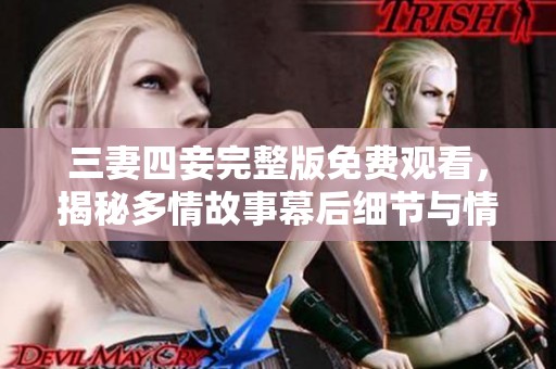 三妻四妾完整版免费观看，揭秘多情故事幕后细节与情感纠葛