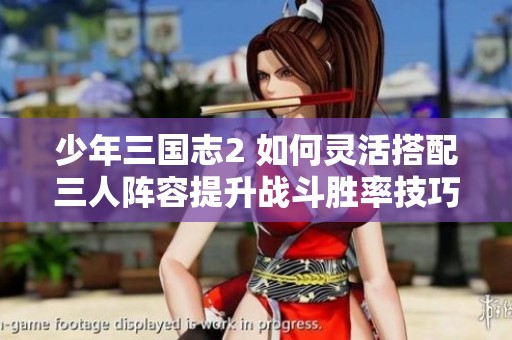少年三国志2 如何灵活搭配三人阵容提升战斗胜率技巧解析