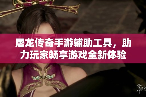 屠龙传奇手游辅助工具，助力玩家畅享游戏全新体验
