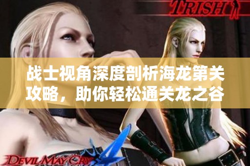 战士视角深度剖析海龙第关攻略，助你轻松通关龙之谷手游