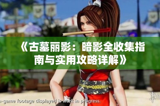 《古墓丽影：暗影全收集指南与实用攻略详解》