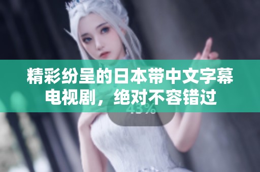 精彩纷呈的日本带中文字幕电视剧，绝对不容错过