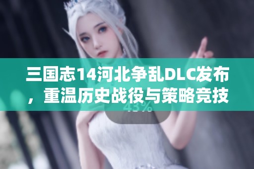 三国志14河北争乱DLC发布，重温历史战役与策略竞技新体验