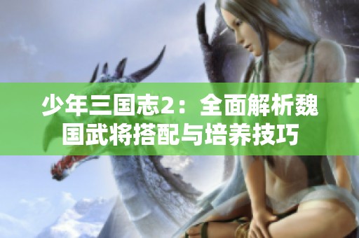 少年三国志2：全面解析魏国武将搭配与培养技巧