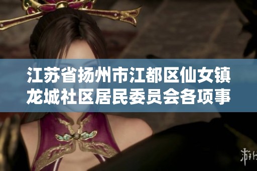 江苏省扬州市江都区仙女镇龙城社区居民委员会各项事务管理探讨