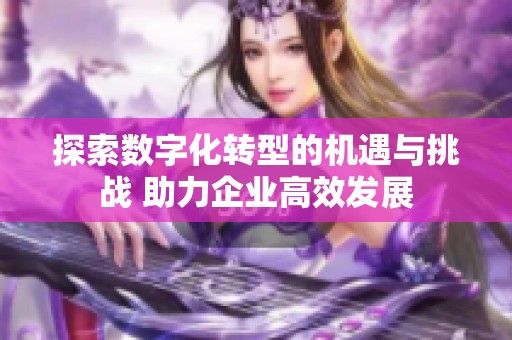 探索数字化转型的机遇与挑战 助力企业高效发展